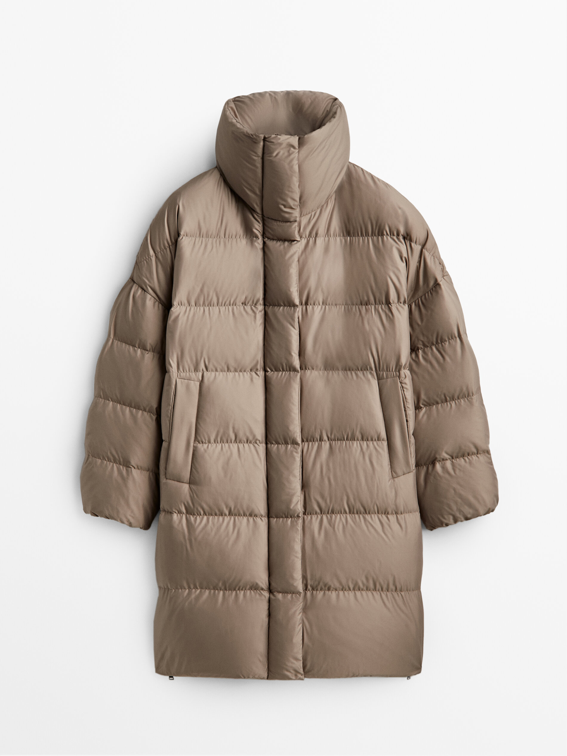 

Куртка женская Massimo Dutti 06715811710 бежевая L, 06715811710