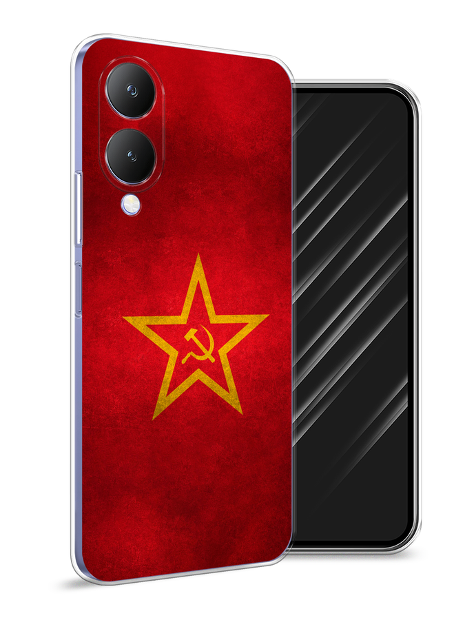 

Чехол Awog на Vivo Y17s "Красное знамя", Желтый;красный, 269850-1