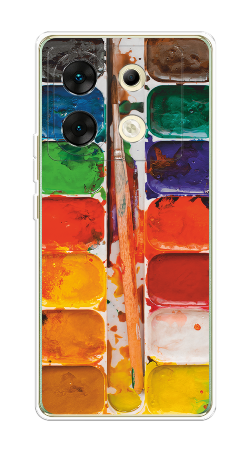 

Чехол на Infinix Zero 30 5G "Акварель", Красный;желтый;синий, 3104950-1
