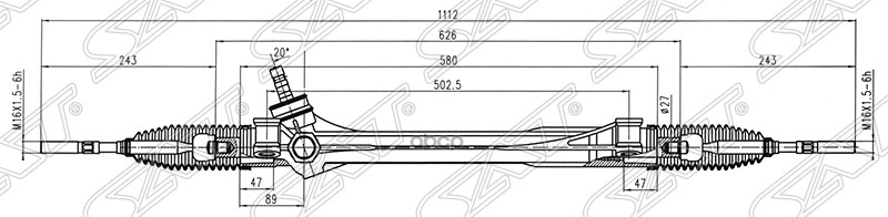 

Рейка Рулевая Toyota Rav4 Aca3#/Asa3#/Gsa3# Lhd Sat арт. ST-45510-42080