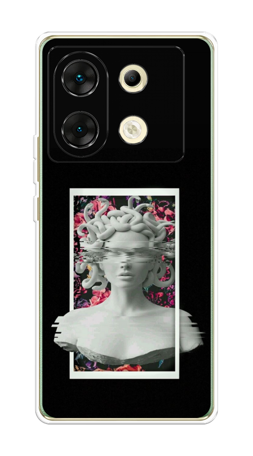 

Чехол на Infinix Zero 30 5G "Web Punk Медуза Горгона", Черный;серый, 3104950-1