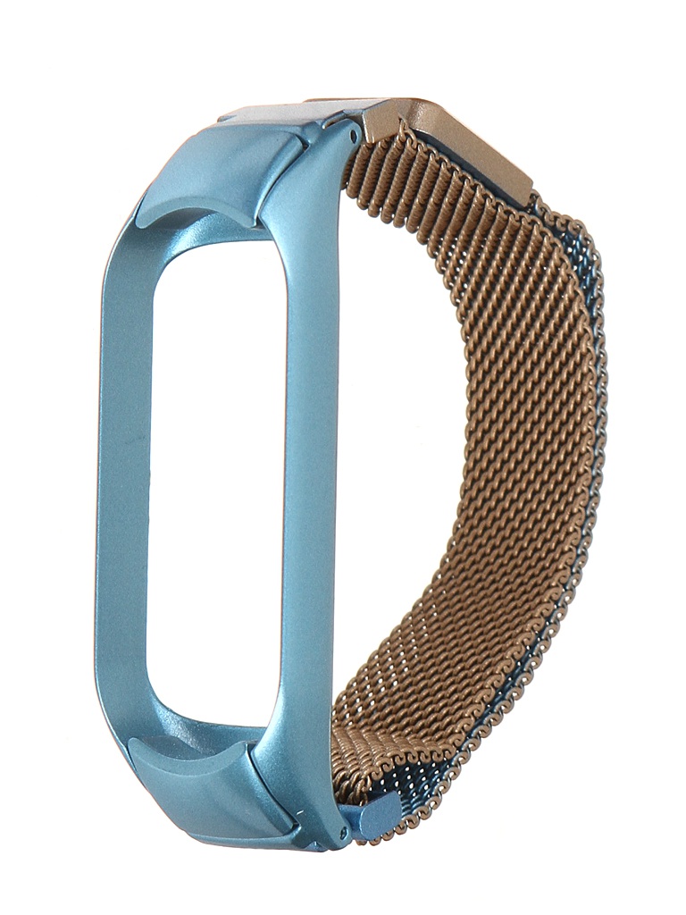 

Aксессуар Ремешок Bruno для Xiaomi Mi Band 5 Milano Turquoise-Gold 5040, 5040