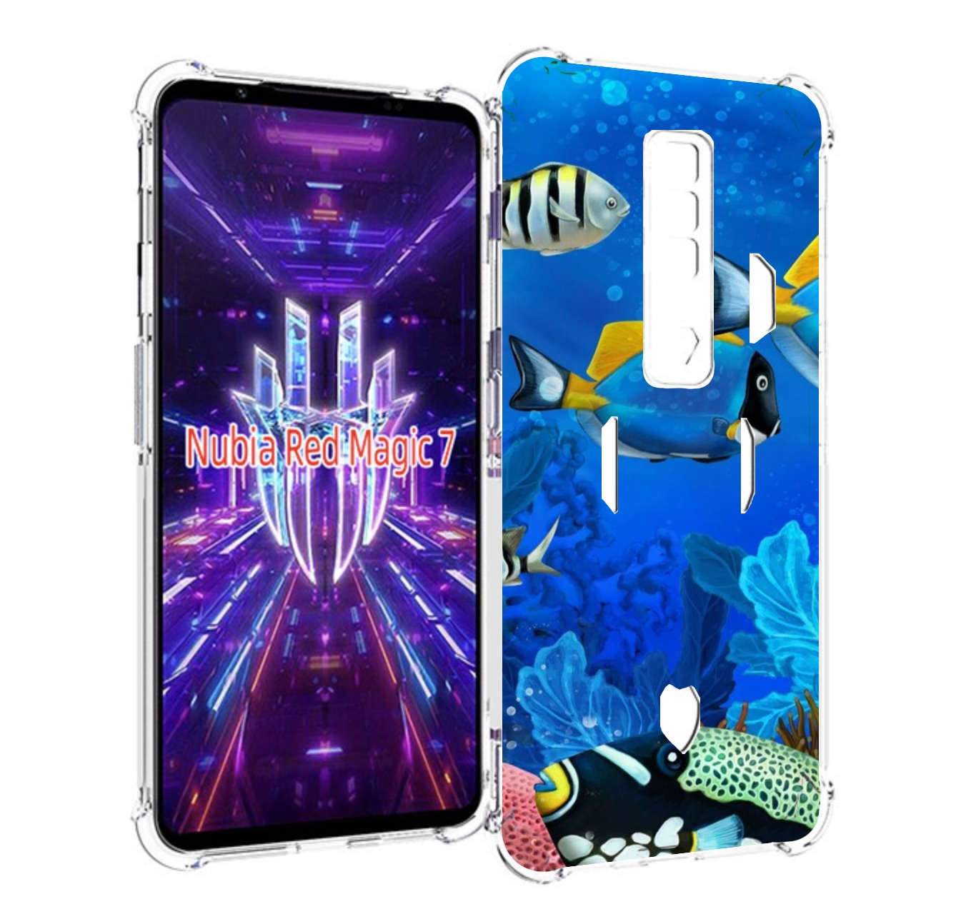 Чехол MyPads Рыбки для ZTE Nubia Red Magic 7
