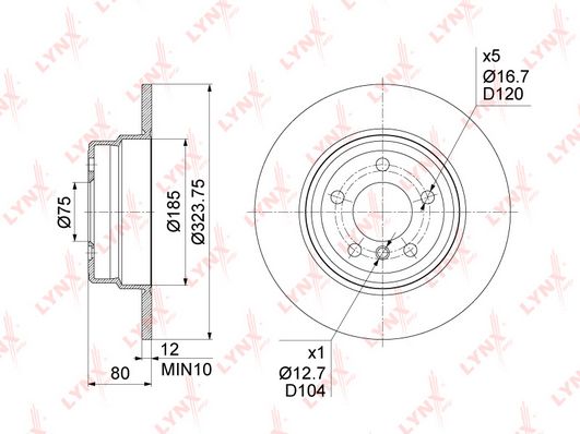 

Диск торм.задн.BMW X5(E53) 3.0-4.4 00-06 BMW X5(E53) 3.0-4.4 00-06