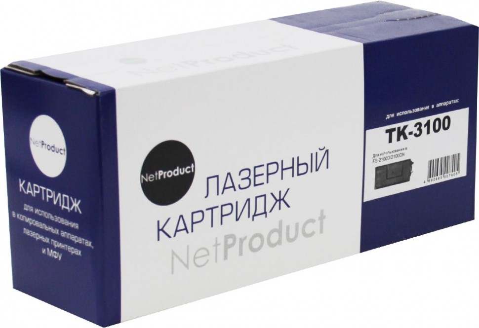 

Тонер-картридж NetProduct (N-TK-3100) для Kyocera FS-2100D/DN/ECOSYS M3040dn, 12,5K