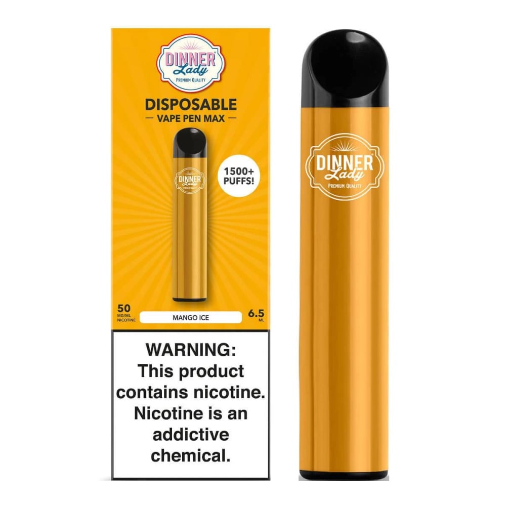

Одноразовая электронная сигарета Dinner Lady Vape Max Mango Ice, 20 мг