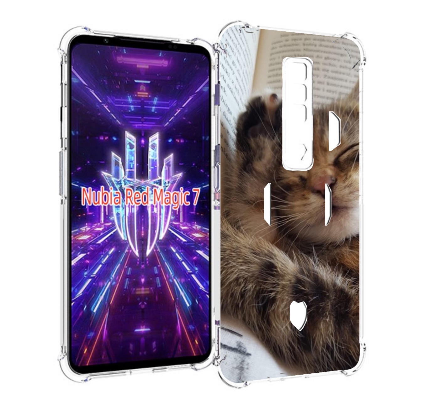Чехол MyPads Спящий-котенок для ZTE Nubia Red Magic 7