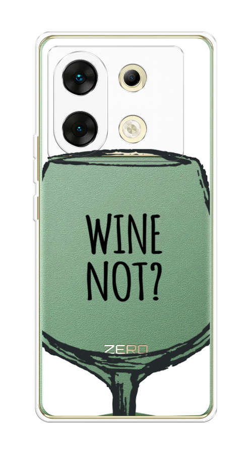 

Чехол на Infinix Zero 30 5G "Wine not white", Белый, 3104950-1