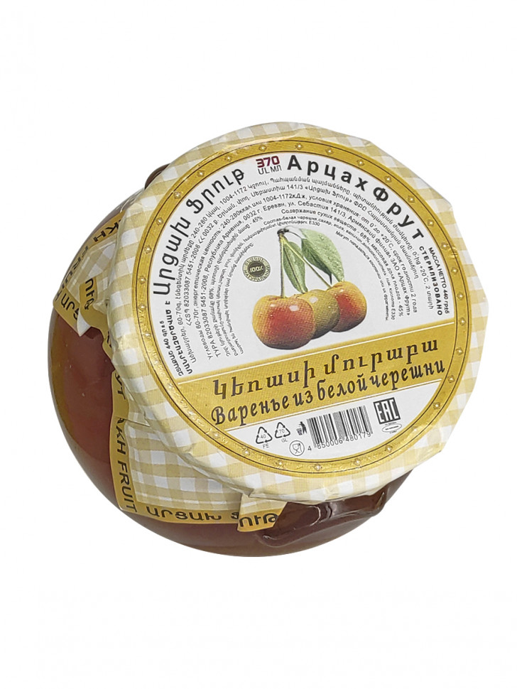 

Варенье Artsakh Fruit из белой черешни Армения 440гр
