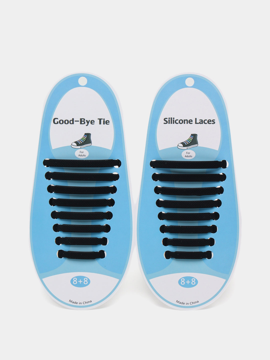 

Набор шнурков для обуви NoBrand Anchor Lace черный, Anchor Lace