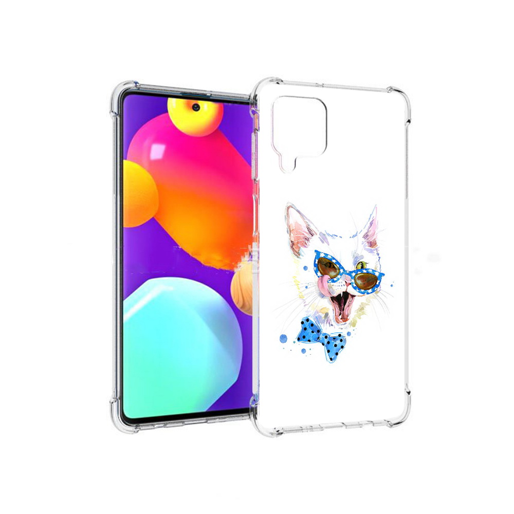 

Чехол MyPads Tocco для Samsung Galaxy M62 белый кот (PT158430.541.229), Прозрачный, Tocco