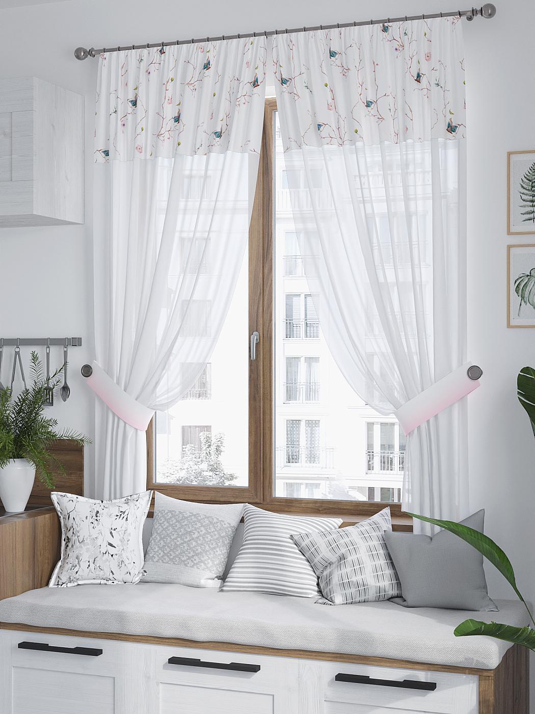 

Комплекты штор AT HOME / шторы в комнату 150х180 см / Ланмиронс, 529193