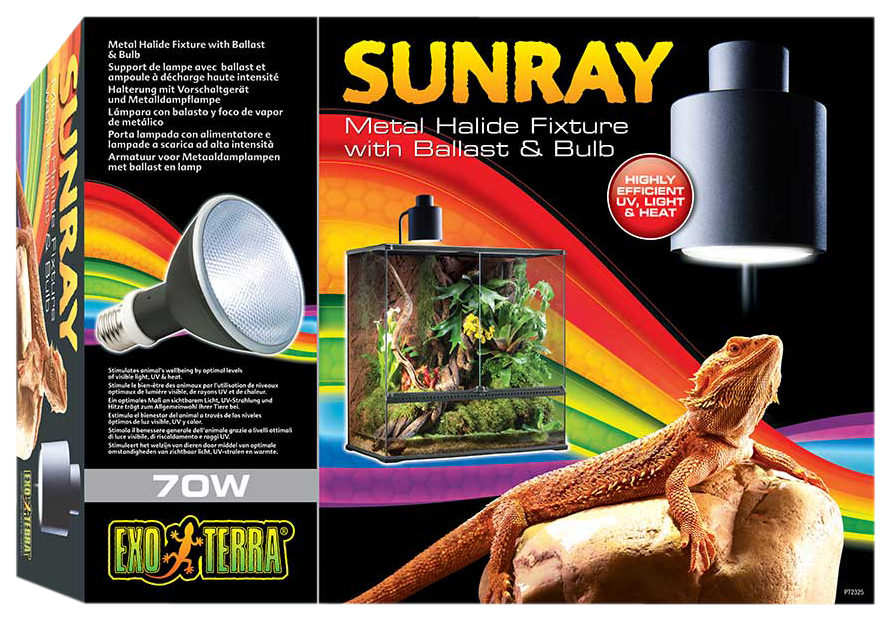 

Светильник Exo Terra Sunray с балластом и лампой 70 Вт, Светильник Exo Terra Sunray с балластом и лампой в комплекте до 70 Вт