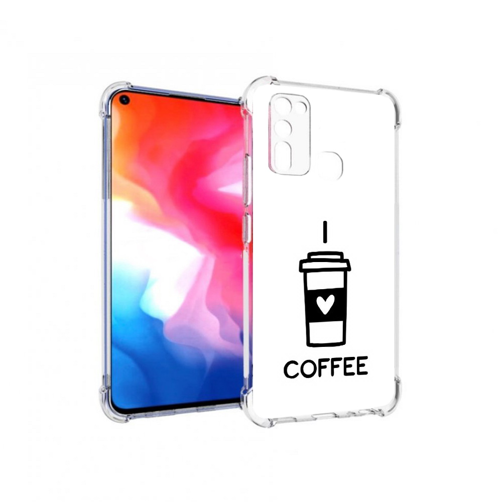 

Чехол MyPads Tocco для Vivo Y50 Я люблю кофе (PT226982.418.206), Прозрачный, Tocco
