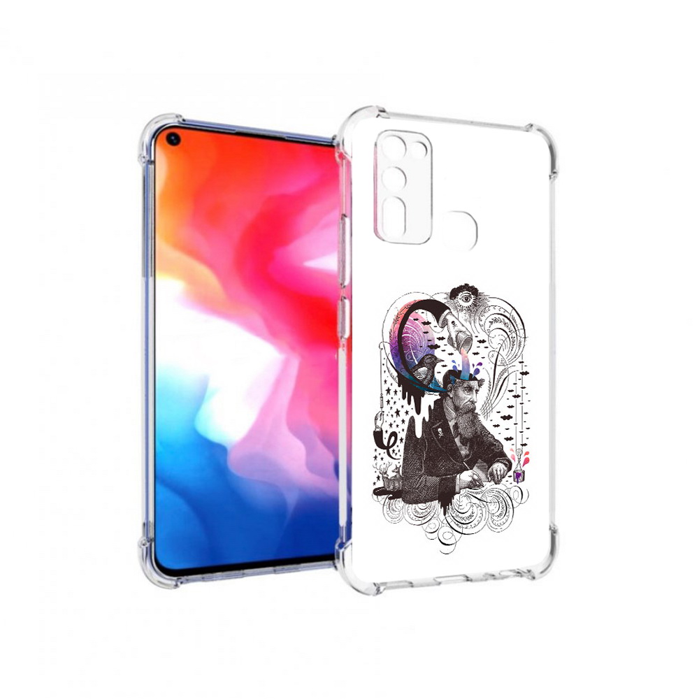 

Чехол MyPads Tocco для Vivo Y50 абстракция думающий мужчина (PT226982.418.210), Прозрачный, Tocco