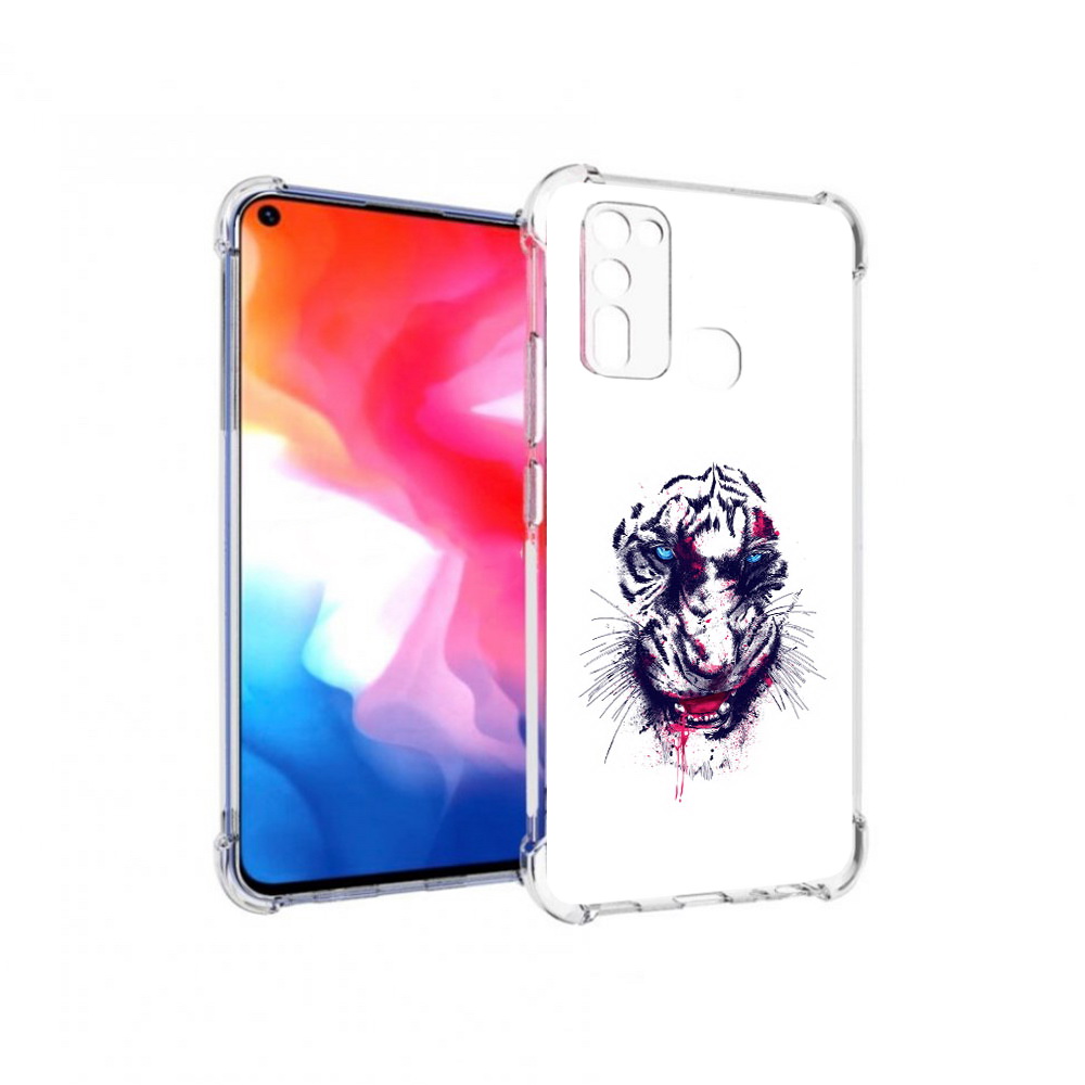 

Чехол MyPads Tocco для Vivo Y50 безумный тигр (PT226982.418.228), Прозрачный, Tocco