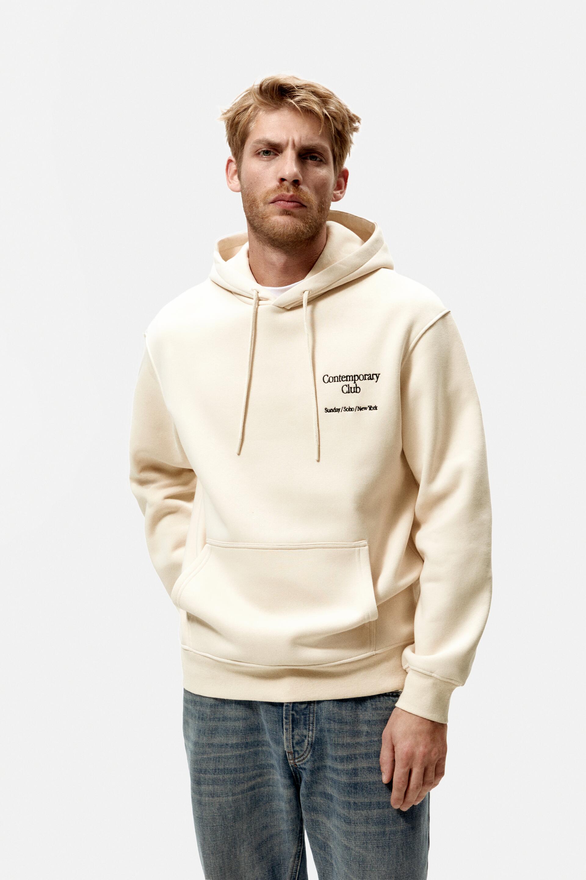 

Худи мужское ZARA 00962345 белое M (доставка из-за рубежа), 00962345