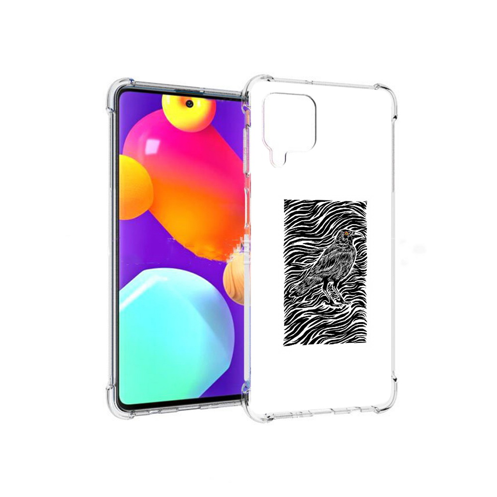 

Чехол MyPads Tocco для Samsung Galaxy M62 ворон в абстракции (PT158430.541.272), Прозрачный, Tocco