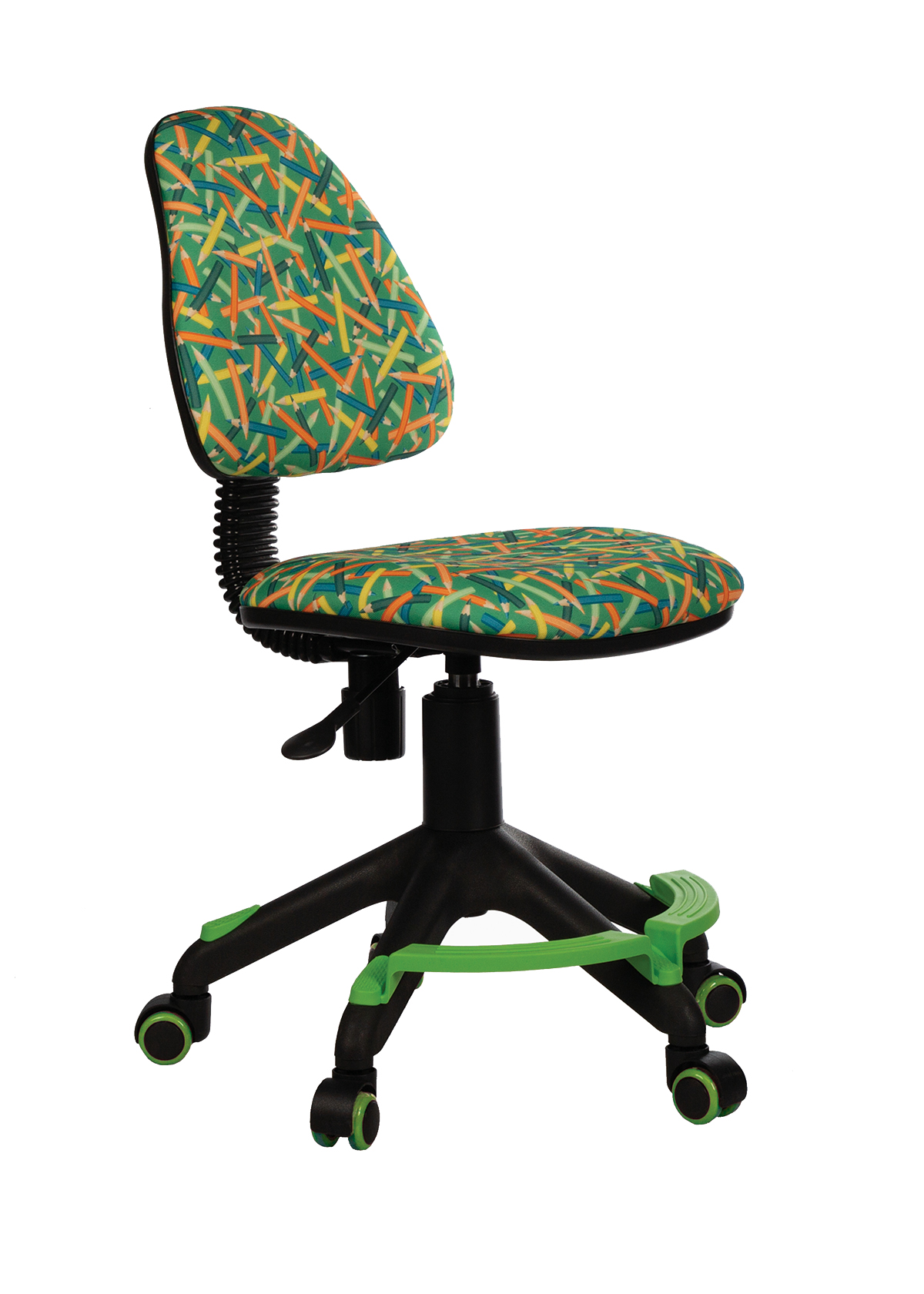 Компьютерное кресло с подножкой для школьника