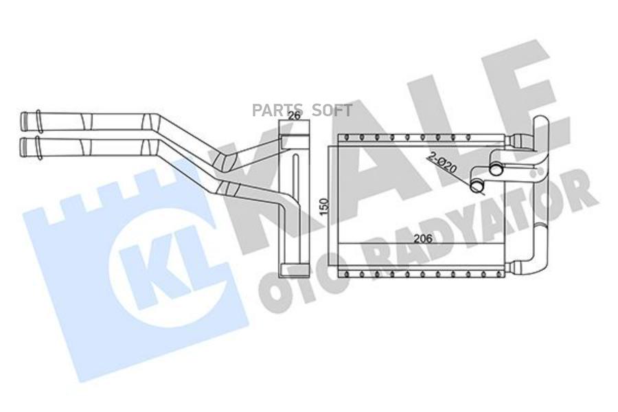 

KALE Радиатор отопителя HYUNDAI i30/ KIA CEE'D/ PRO CEE'D HEATER