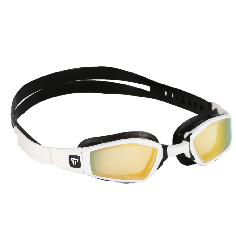 Очки для плавания Ninja Phelps линзы золотые зеркальные титаниум, цвет white/black