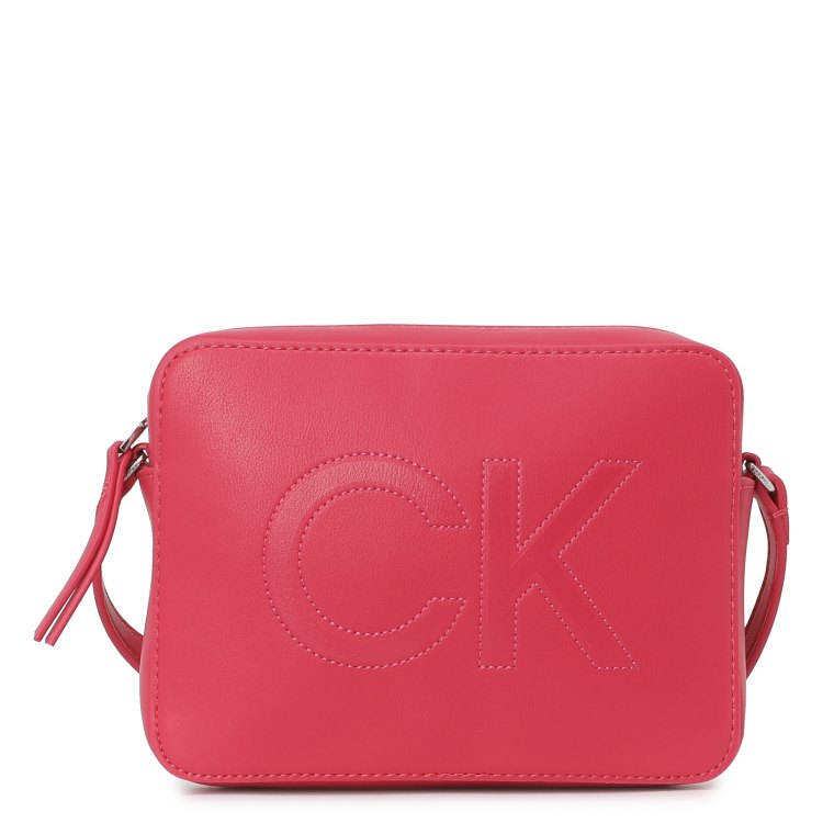 фото Сумка кросс-боди женская calvin klein k60k608894 ярко-розовая