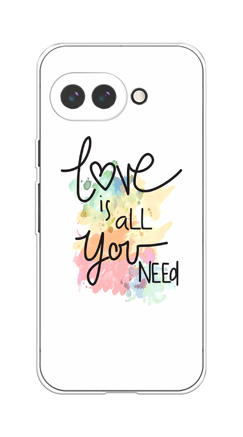 

Чехол на Google Pixel 9a "Love is all you need", Белый;черный;зеленый, 272250-1