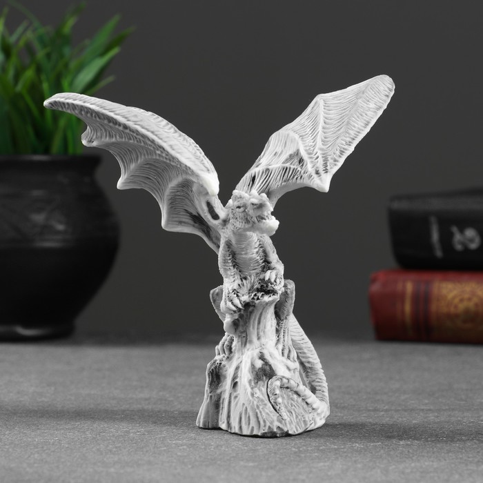 фото Сувенир "дракон с расправленными крыльями" 13см сувениры из мраморной крошки