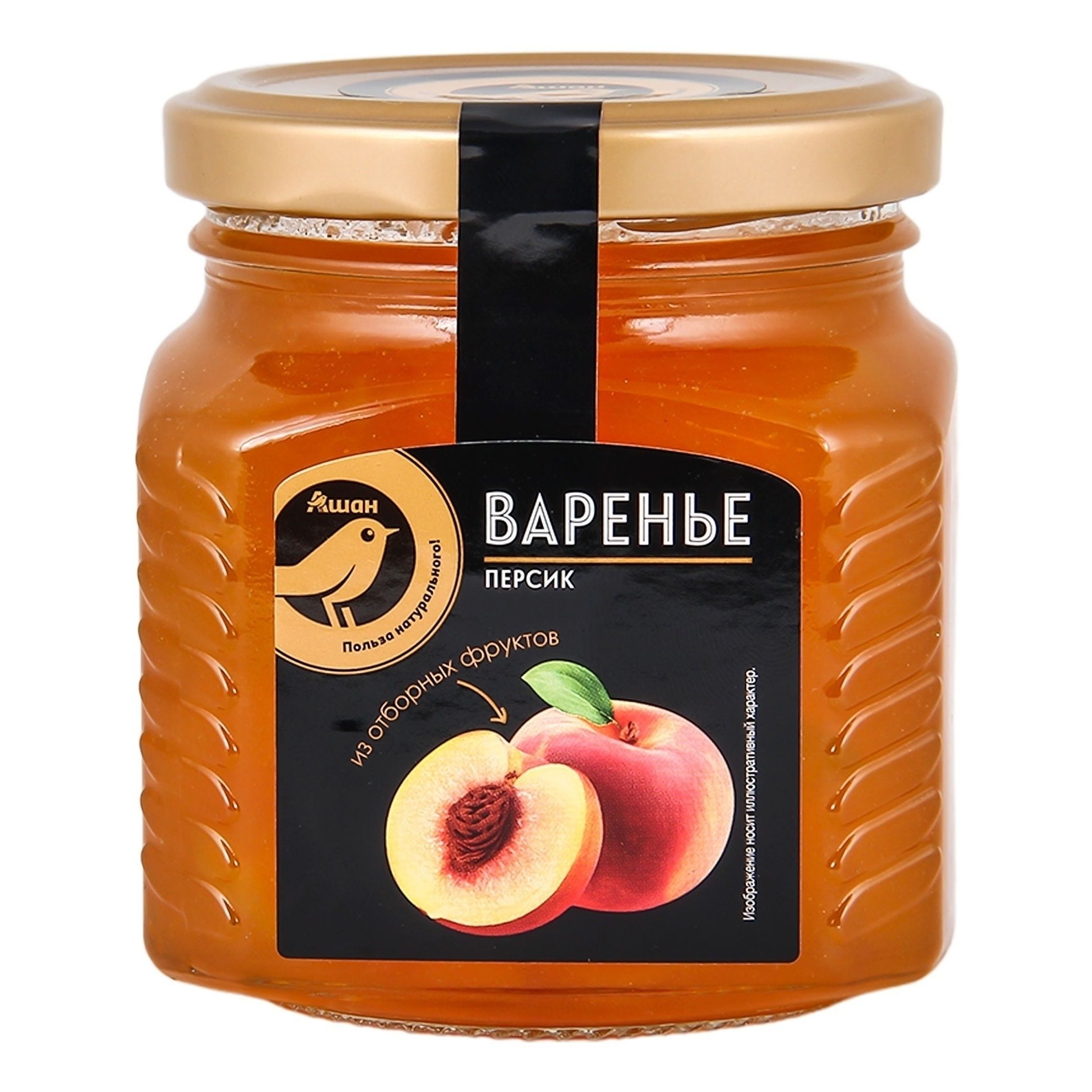 

Варенье АШАН Золотая птица персик 310 г