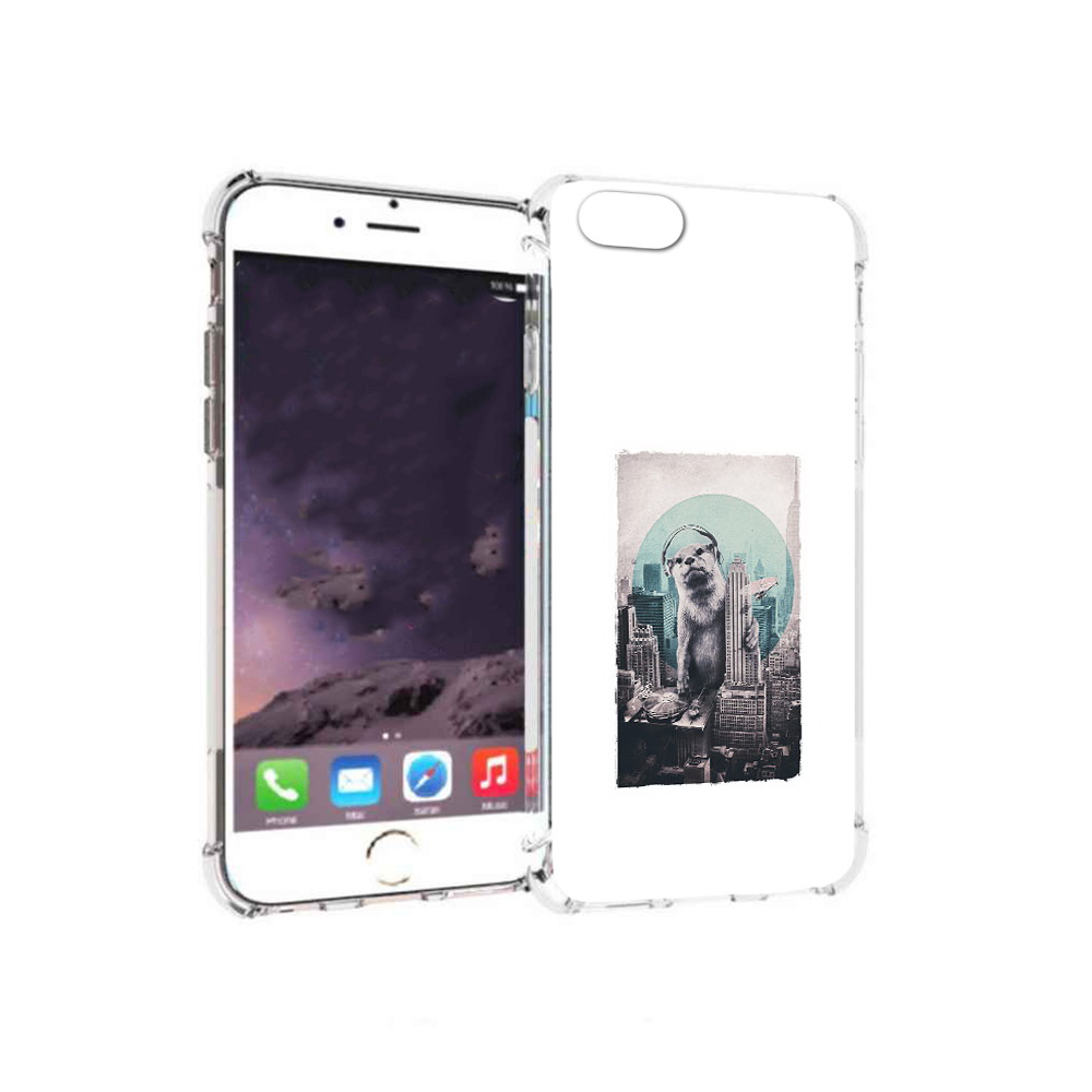 

Чехол MyPads Tocco для Apple iPhone 6 выдра в городе (PT54043.605.283), Прозрачный, Tocco