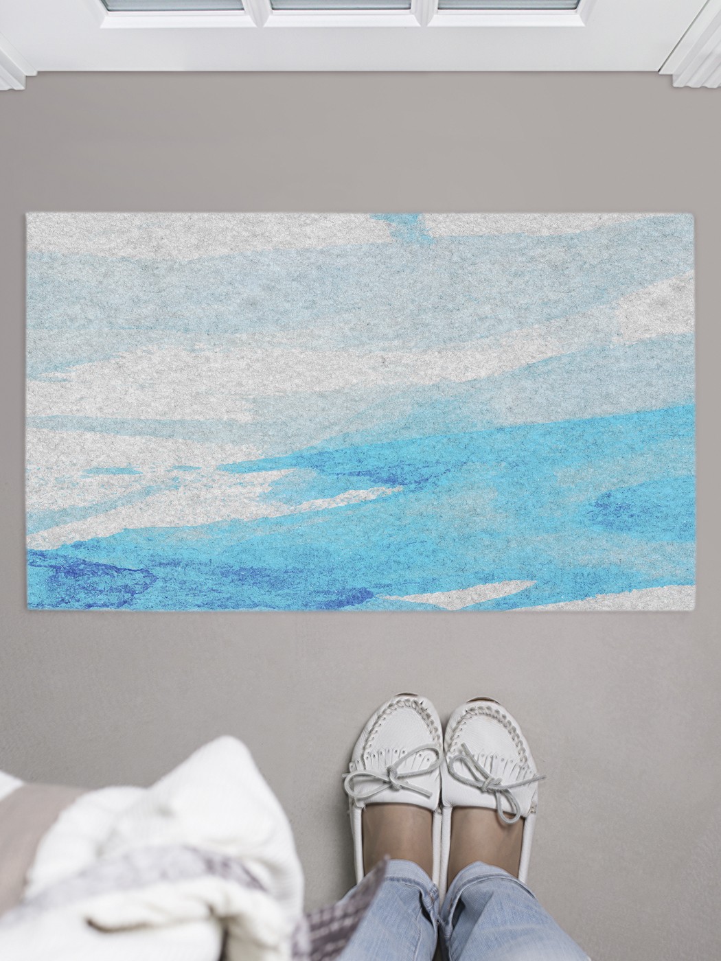 

Придверный коврик в прихожую для обуви, на резиновой основе, 75x45 см door_52252 JoyArty