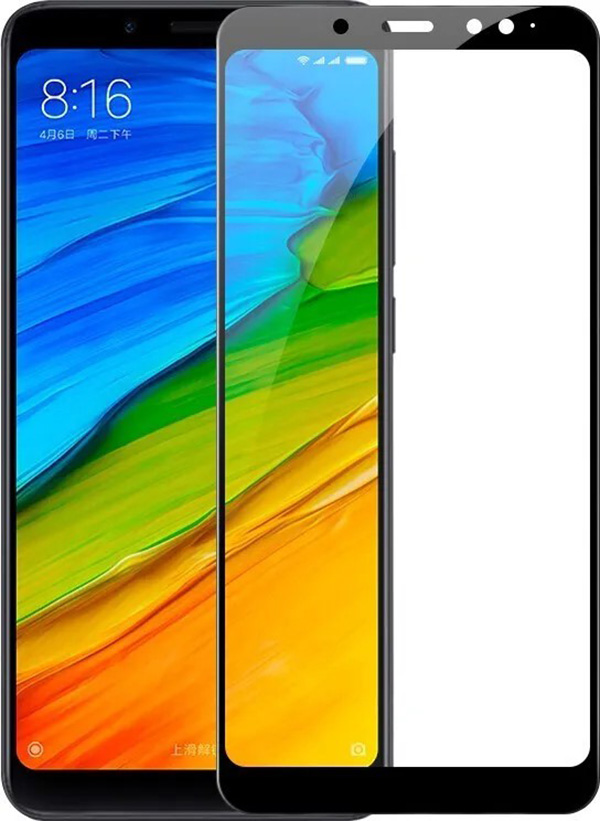

Стекло защитное BoraSCO Full Cover + Full Glue для Xiaomi Redmi 5 (черная рамка)