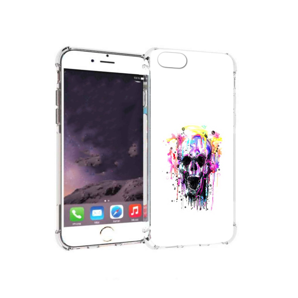 

Чехол MyPads Tocco для Apple iPhone 6 граффити череп (PT54043.605.298), Прозрачный, Tocco