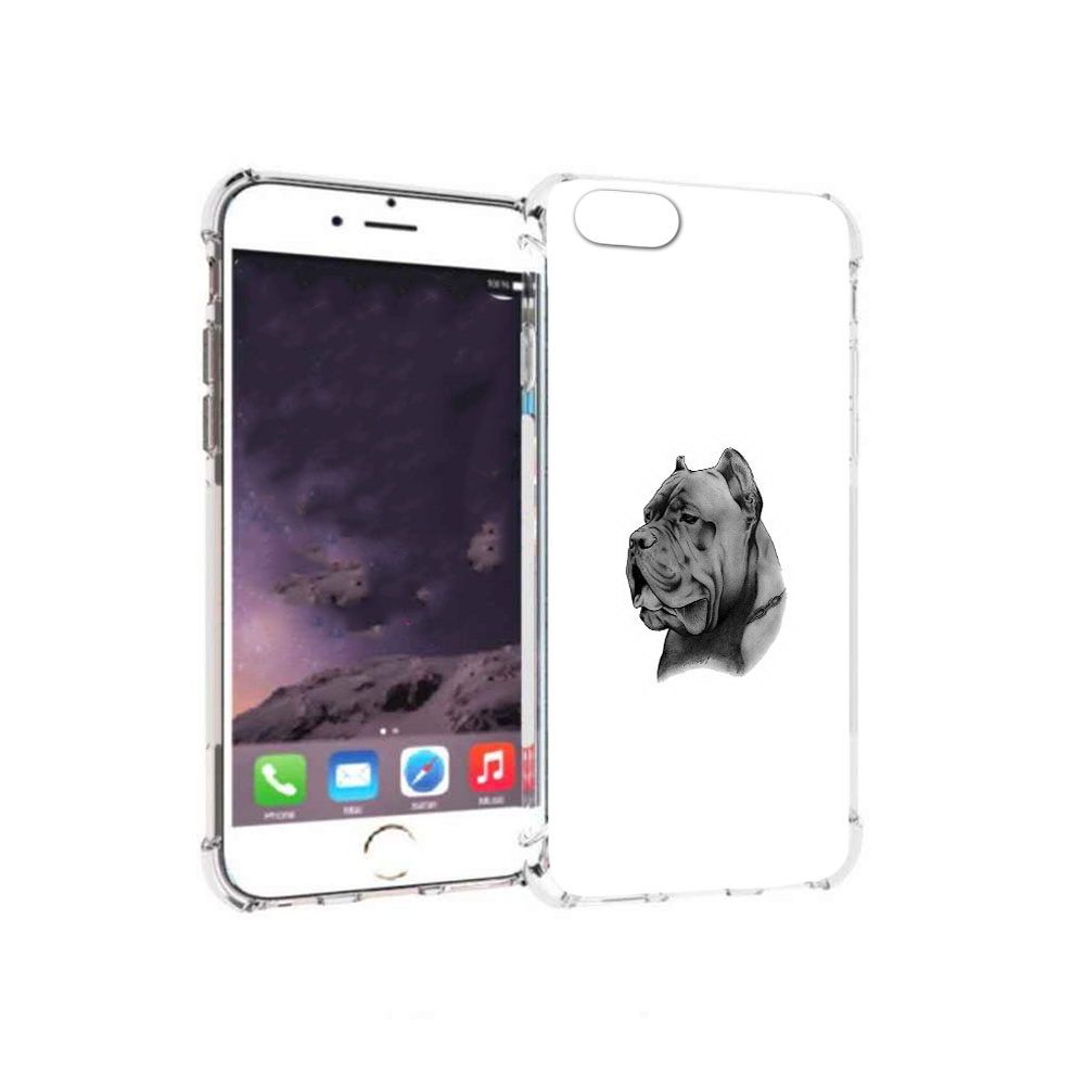 

Чехол MyPads Tocco для Apple iPhone 6 грозный бульдог (PT54043.605.300), Прозрачный, Tocco