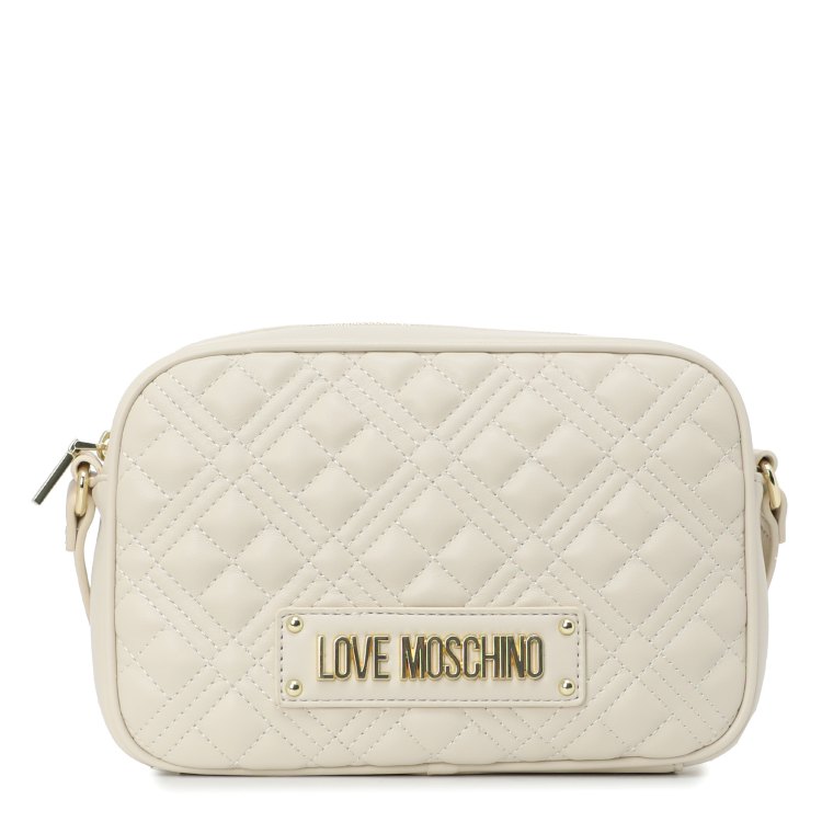 фото Сумка кросс-боди женская love moschino jc4010pp, молочно-бежевый