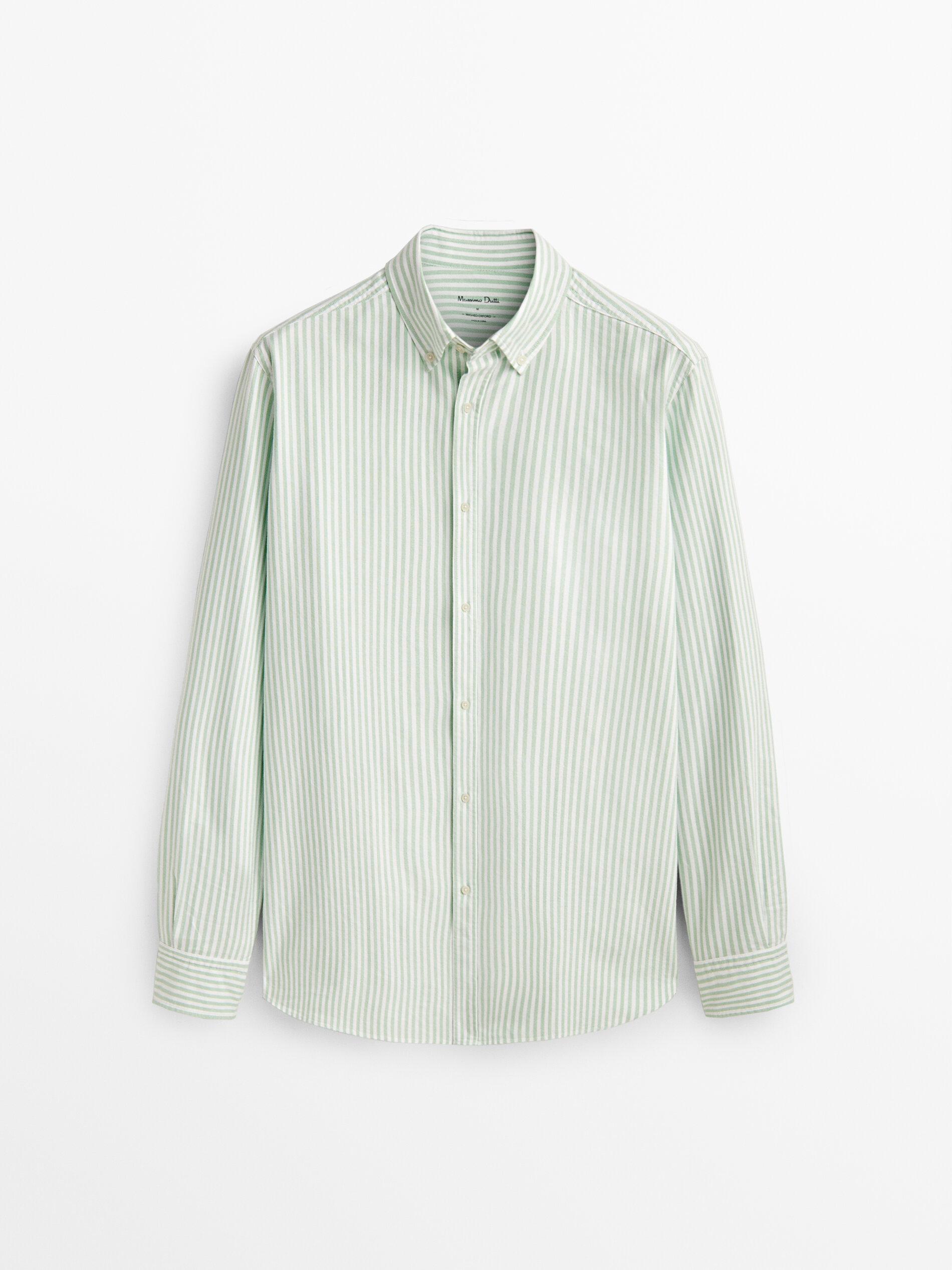 

Рубашка мужская Massimo Dutti 00104311526 зеленая S, 00104311526