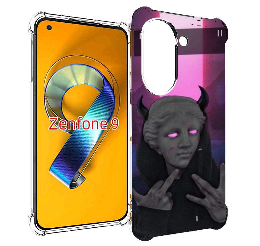 

Чехол MyPads глитч-статуя для Asus Zenfone 9 (AI2202), Прозрачный, Tocco