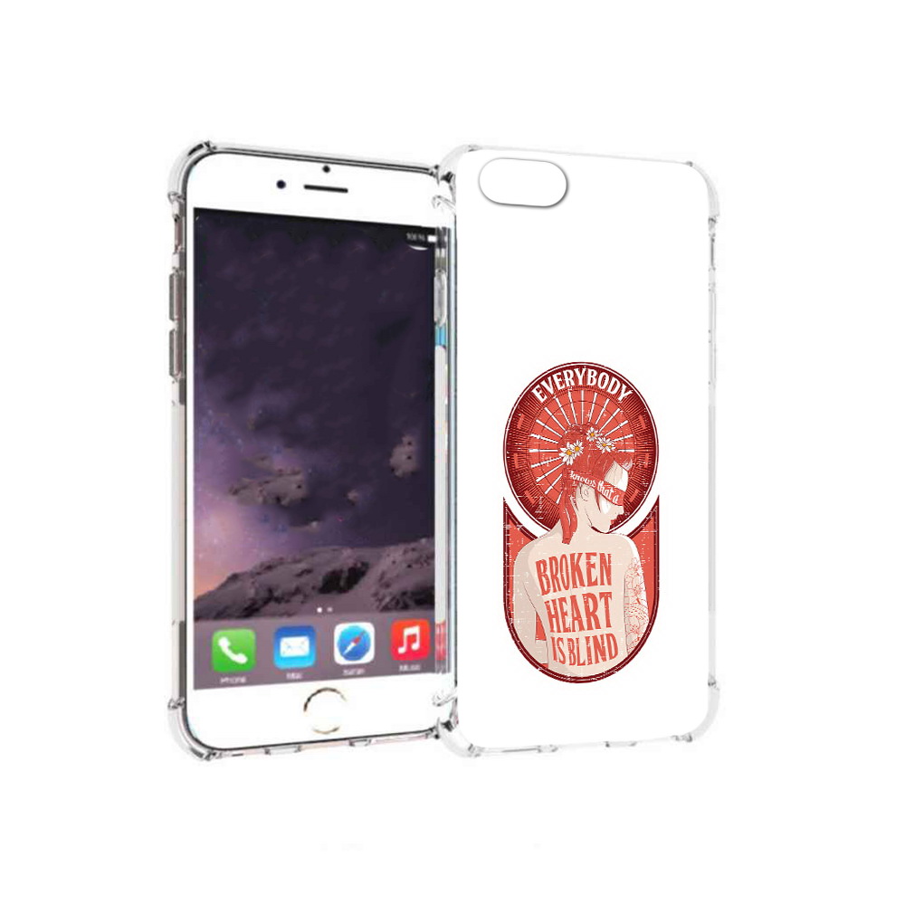 

Чехол MyPads Tocco для Apple iPhone 6 девушка разбитое сердце (PT54043.605.310), Прозрачный, Tocco