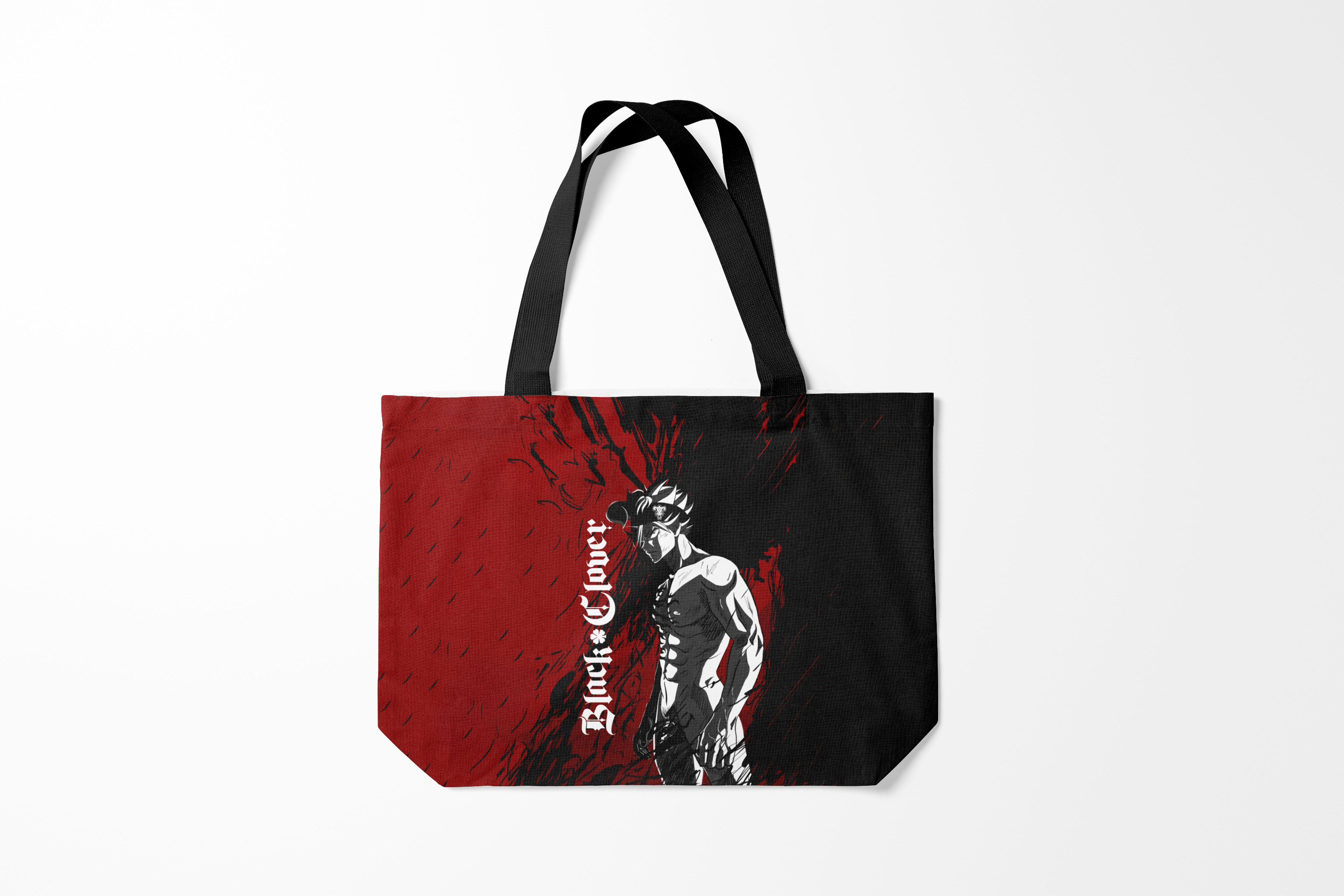 

Сумка шoппер унисекс Burnettie Черный клевер Мощный торс Аста, черный, Черный клевер Мощный торс Аста