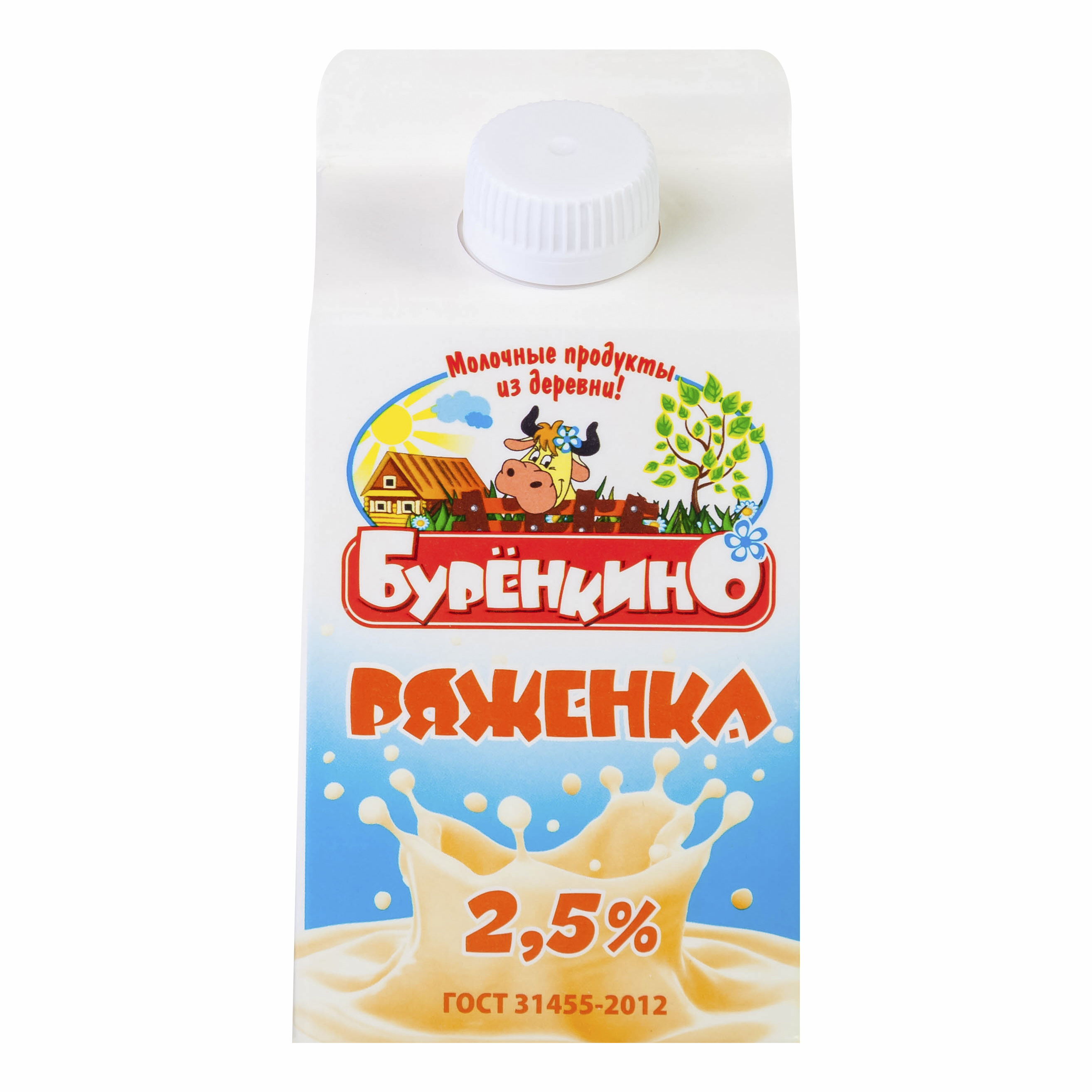 

Ряженка Буренкино 2,5% 450 мл