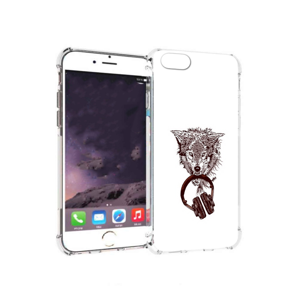 

Чехол MyPads Tocco для Apple iPhone 6 дикий волк (PT54043.605.325), Прозрачный, Tocco