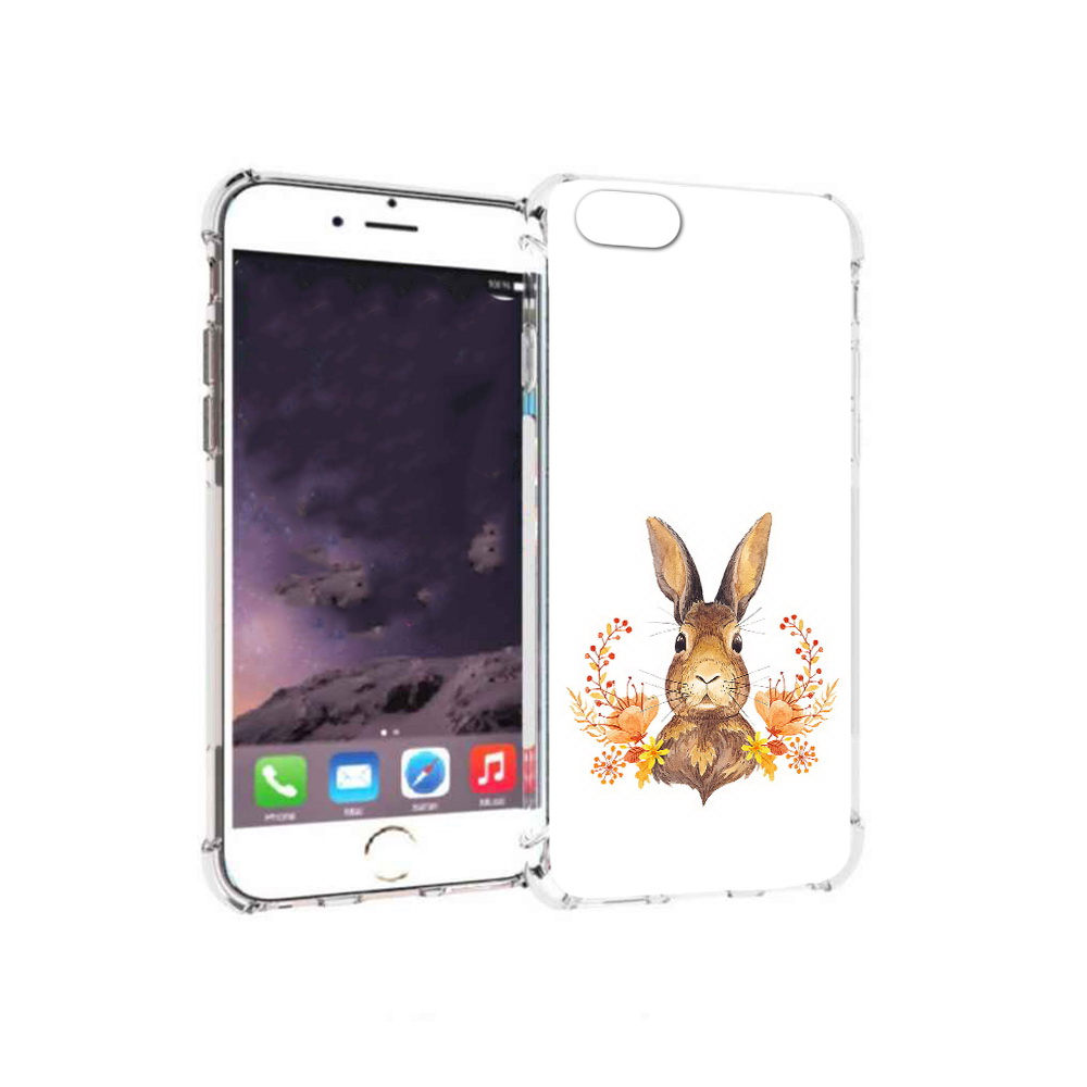 

Чехол MyPads Tocco для Apple iPhone 6 зайка в цветах (PT54043.605.349), Прозрачный, Tocco