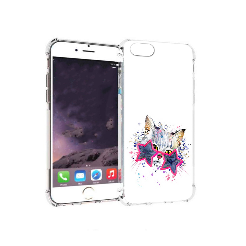 

Чехол MyPads Tocco для Apple iPhone 6 звездные очки (PT54043.605.353), Прозрачный, Tocco