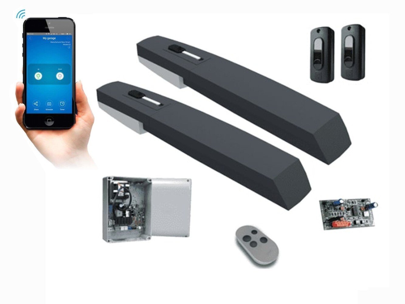 

Автоматика Smart Switch WiFi AXL CAME для распашных ворот со створкой до 2 м
