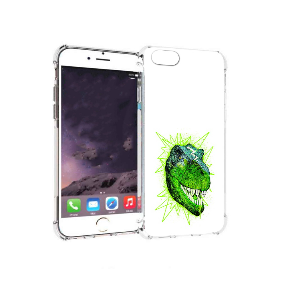 

Чехол MyPads Tocco для Apple iPhone 6 зеленый динозавр (PT54043.605.358), Прозрачный, Tocco