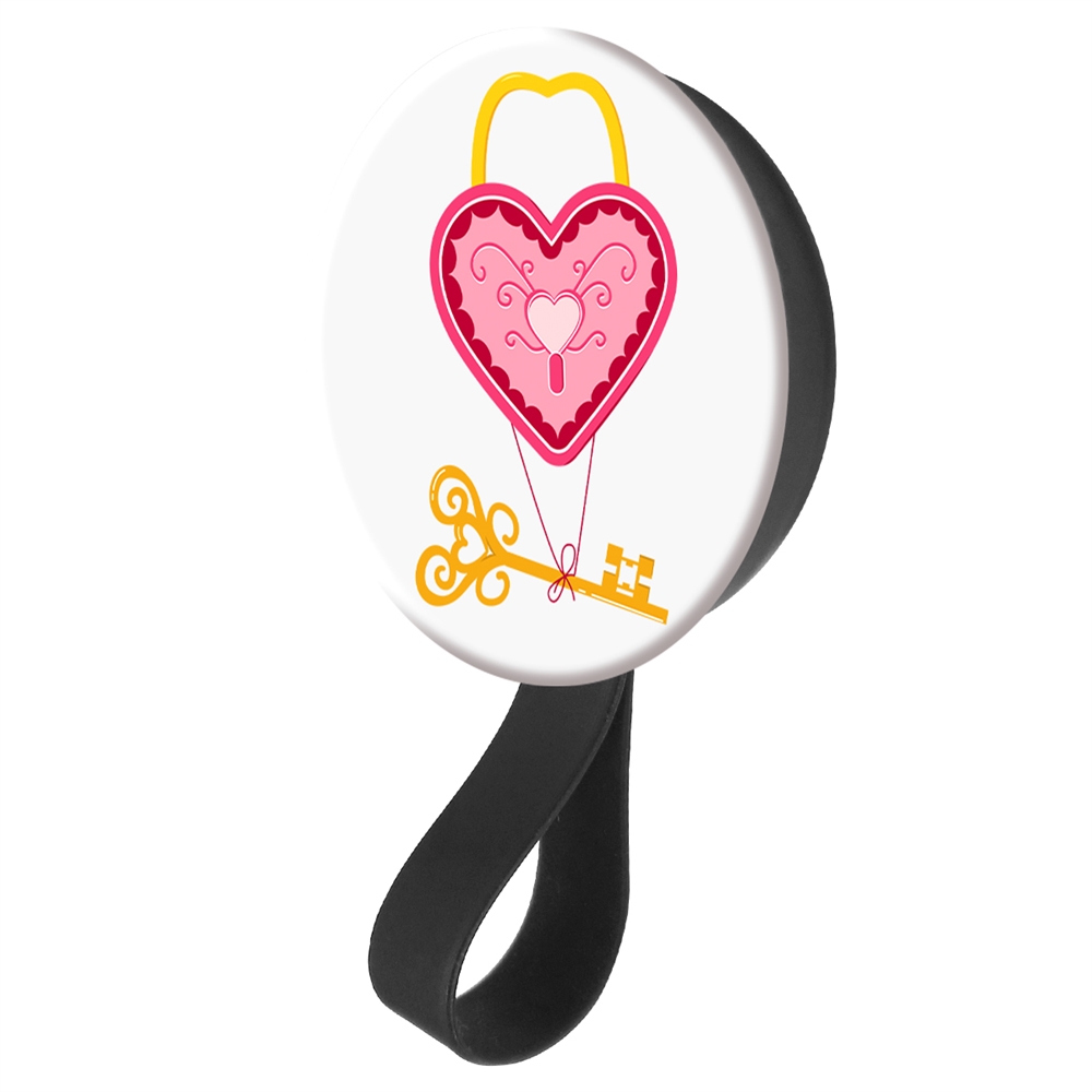 

Кольцо-держатель с зеркалом Krutoff для телефона Дела сердечные - Ключ от сердца