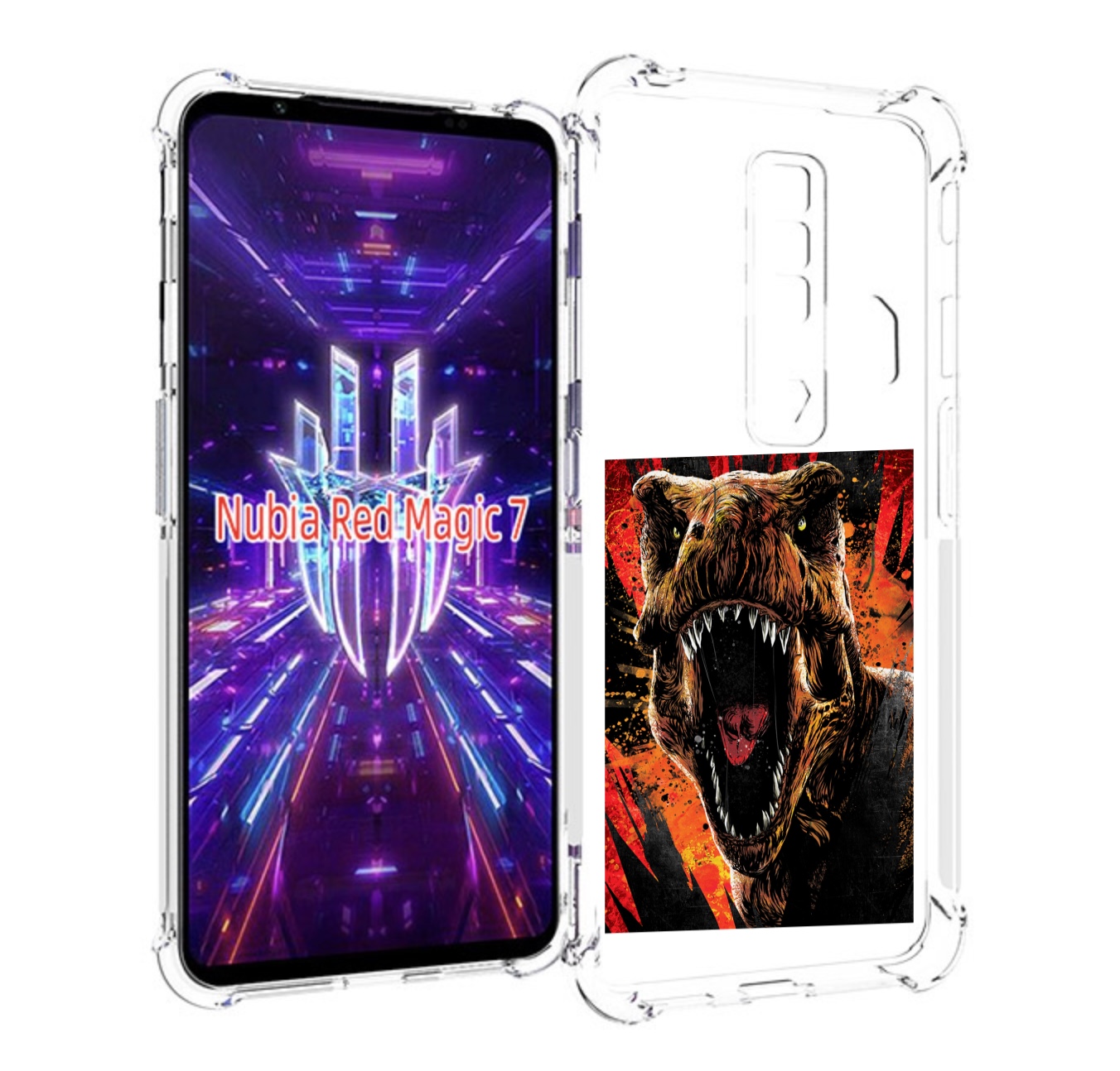 Чехол MyPads Тиранозавр для ZTE Nubia Red Magic 7