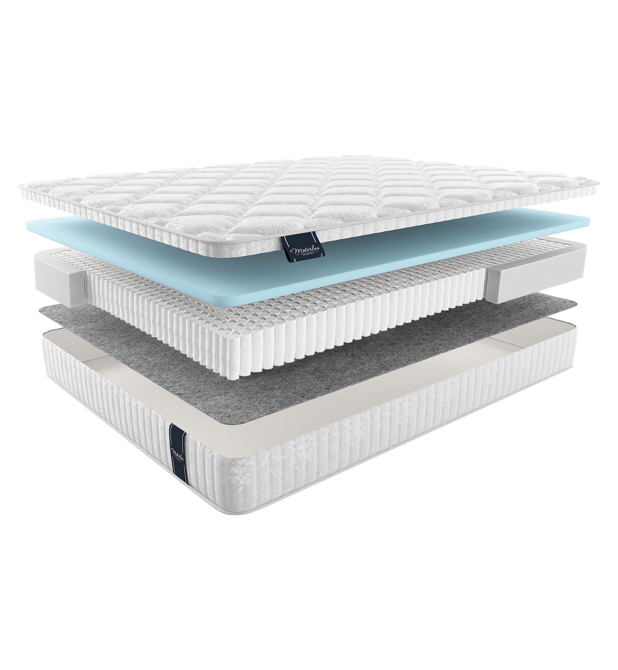 

Матрас Materlux Light Aventino Multi 110х210, Бежевый;белый;серый;серебристый, Aventino Multi