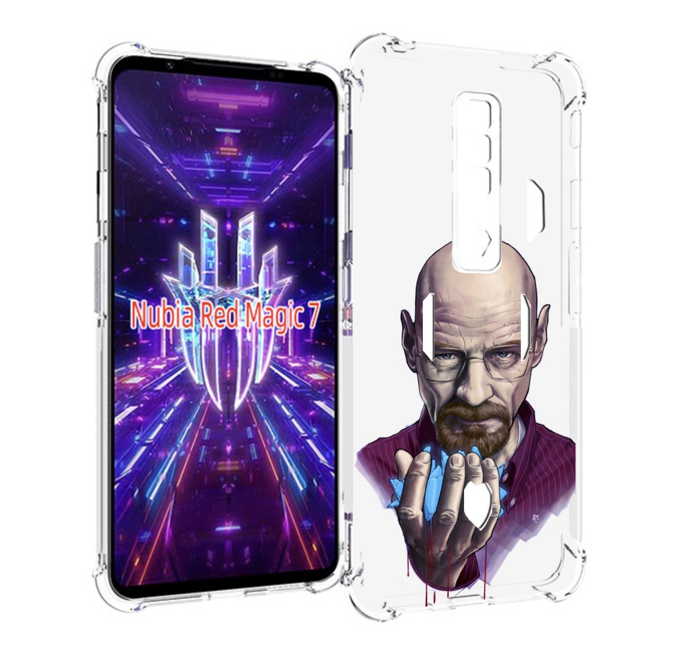 

Чехол MyPads Хайзенберг для ZTE Nubia Red Magic 7, Прозрачный, Tocco