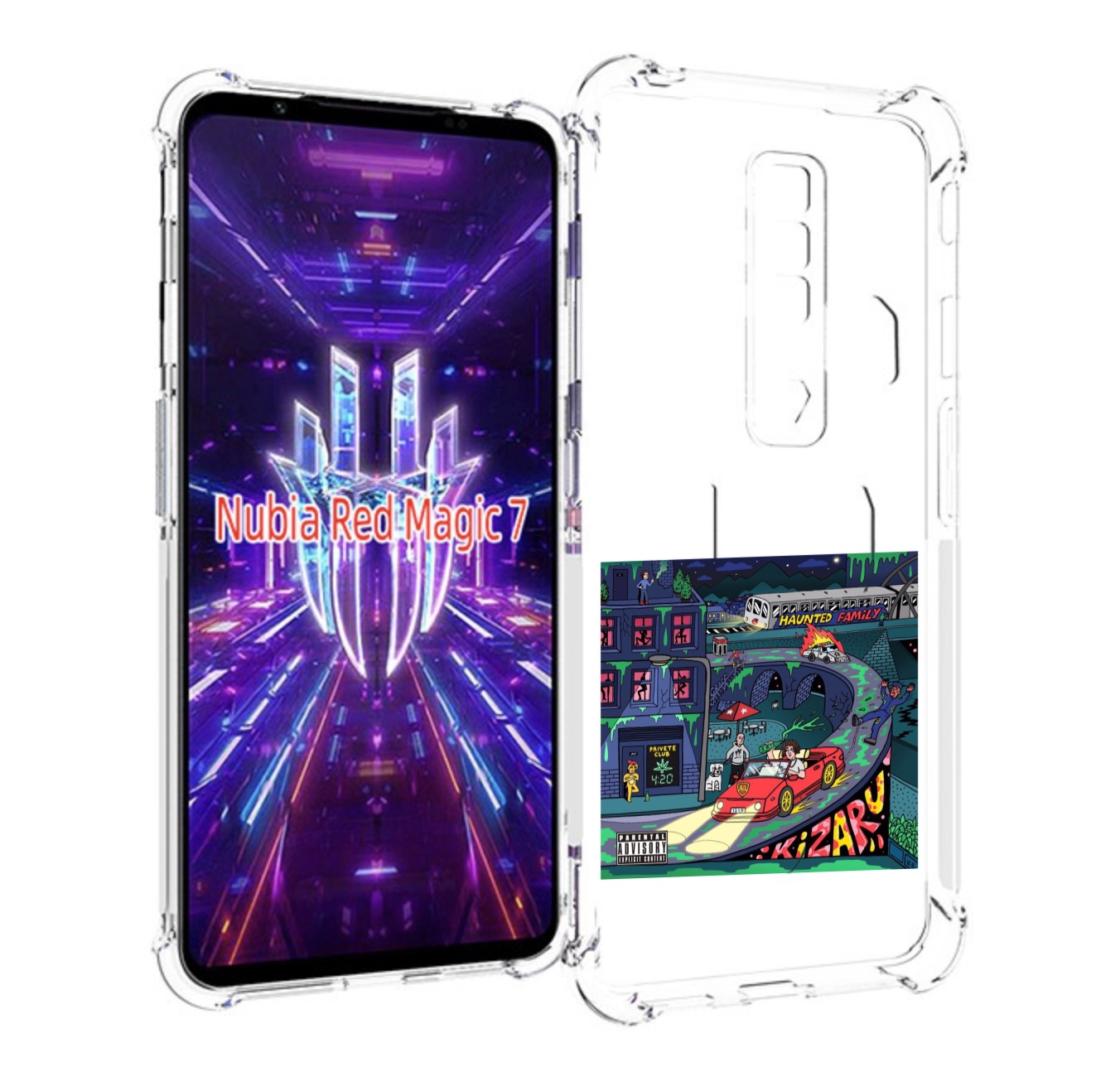 

Чехол MyPads Яд (альбом Kizaru) для ZTE Nubia Red Magic 7, Прозрачный, Tocco